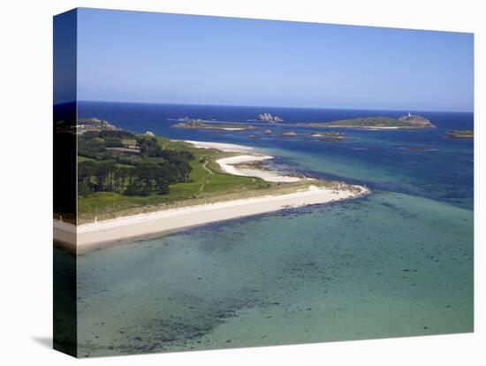 Aerial View of Tresco, Isles of Scilly, England, United Kingdom, Europe-Peter Barritt-Premier Image Canvas