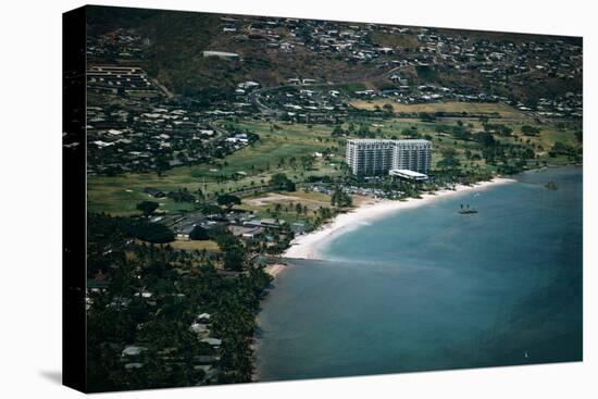 Aerial View of Waikiki Beach-Bettmann-Premier Image Canvas