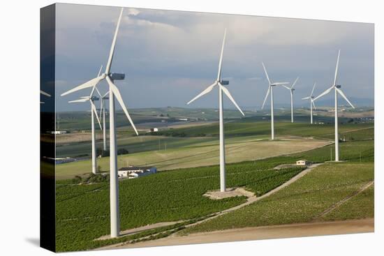 Aerial View of Wind Turbines, Andalusia, Spain-Peter Adams-Premier Image Canvas