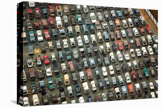 Aerial View of Wrecked Cars in Charlotte, North Carolina-Joseph Sohm-Premier Image Canvas