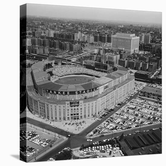 Aerial View of Yankee Stadium-null-Premier Image Canvas
