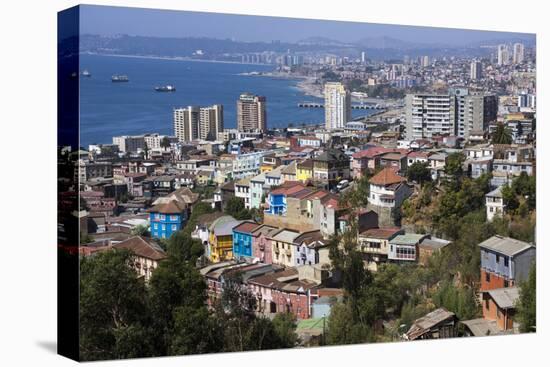 Aerial View, Valparaiso, Chile-Peter Groenendijk-Premier Image Canvas