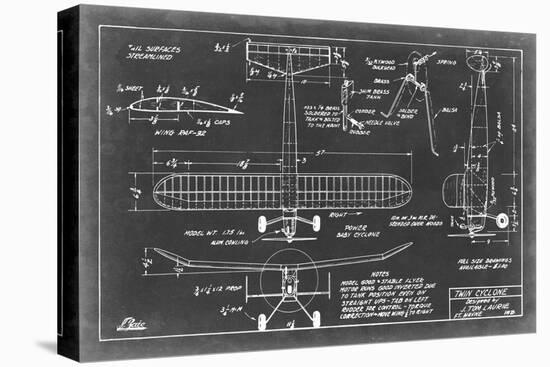 Aeronautic Blueprint VII-Vision Studio-Stretched Canvas