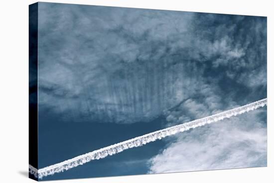 Aeroplane Contrail-Laurent Laveder-Premier Image Canvas