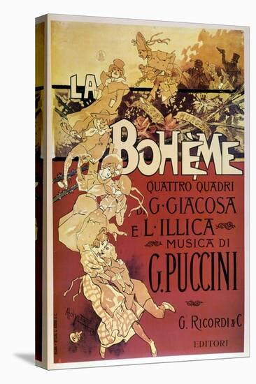 Affiche De La Bohème Par Adolfo Hohenstein Pour La Première De L'opera De Giacomo Puccini Au Teatro-Adolfo Hohenstein-Premier Image Canvas