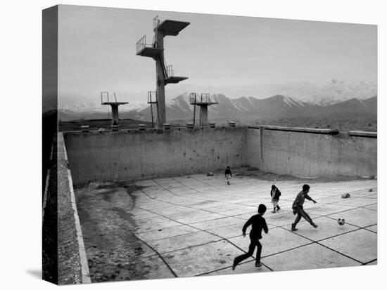 Afghan Boys Play Soccer-null-Premier Image Canvas