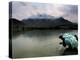 Afghan Man Washes His Face in the River before Going to Evening Prayers-null-Premier Image Canvas