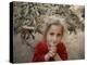 Afghan Refugee Child Looks on in a Neighborhood of Rawalpindi, Pakistan-null-Premier Image Canvas