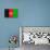 Afghanistan Flag Design with Wood Patterning - Flags of the World Series-Philippe Hugonnard-Stretched Canvas displayed on a wall