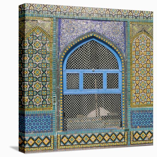 Afghanistan, Mazar-I-Sharif, Shrine of Hazrat Ali, Window-Jane Sweeney-Premier Image Canvas