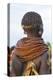 Africa, Ethiopia, Southern Omo Valley. Nyangatom woman wear heavy beads and other decorations.-Ellen Goff-Premier Image Canvas