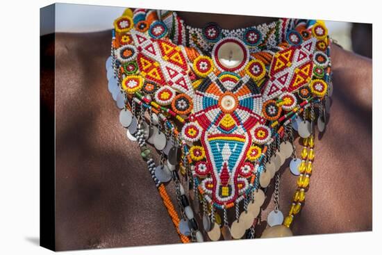 Africa, Kenya, Samburu National Reserve. Tribal handicrafts, jewelry.-Emily Wilson-Premier Image Canvas