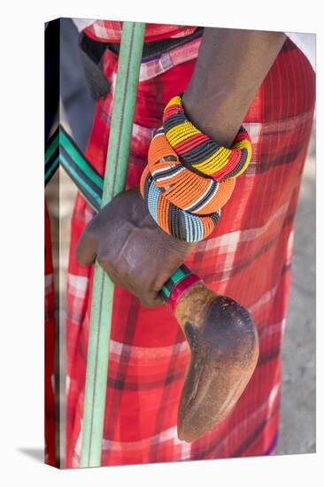 Africa, Kenya, Samburu National Reserve. Tribal handicrafts, jewelry.-Emily Wilson-Premier Image Canvas