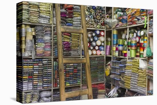 Africa, Morocco, Fes. a Sewing and Notions Shop in the Medina-Brenda Tharp-Premier Image Canvas