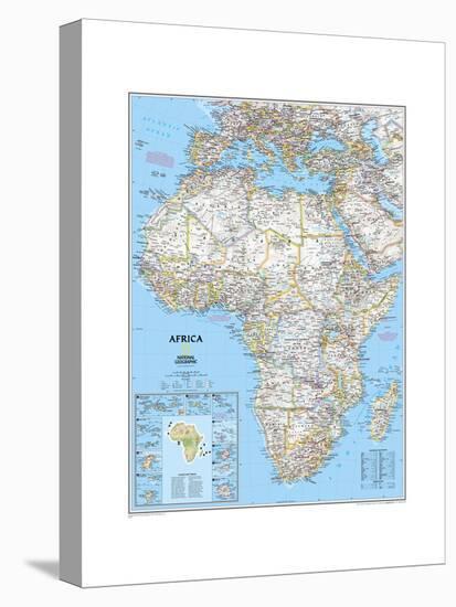 Africa Political Map Stretched Canvas Print By National Geographic Maps Artcom Africa Political Map Stretched Canvas Print By National Geographic Maps Artcom