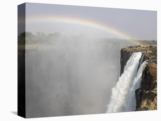 Africa, Zimbabwe, Victoria Falls. Rainbow over Waterfall-Jaynes Gallery-Premier Image Canvas