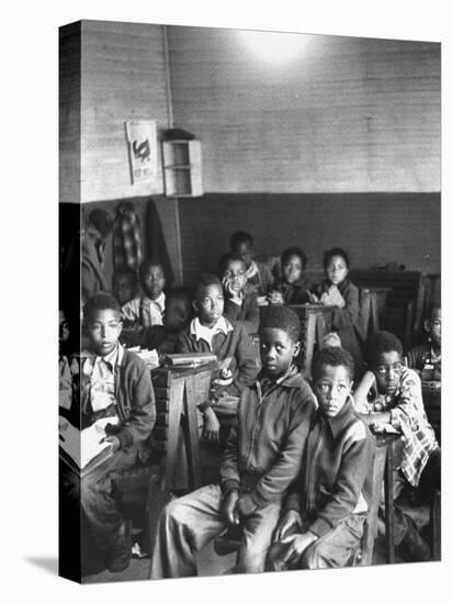 African-American Children in Segregated School Classroom-null-Premier Image Canvas