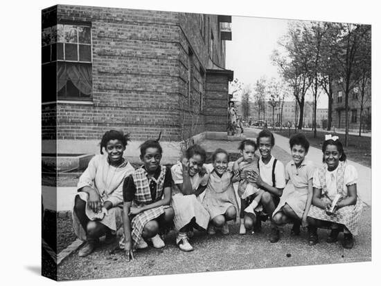 African American Girls Posing on the South Side of Chicago-Gordon Coster-Premier Image Canvas