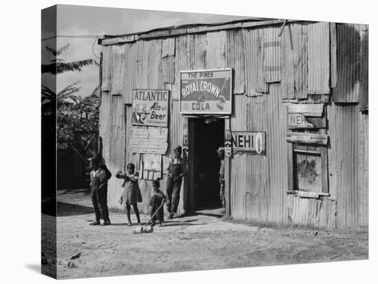 African American Juke Joint-Marion Post Wolcott-Stretched Canvas