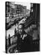 African American Poet/Writer Langston Hughes Standing on the Stoop in Front of His House in Harlem-Robert W^ Kelley-Premier Image Canvas