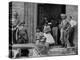 African American Students Being Escorted at School by Federal Troops-null-Premier Image Canvas