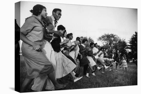 African American Students Dancing Together-Grey Villet-Premier Image Canvas