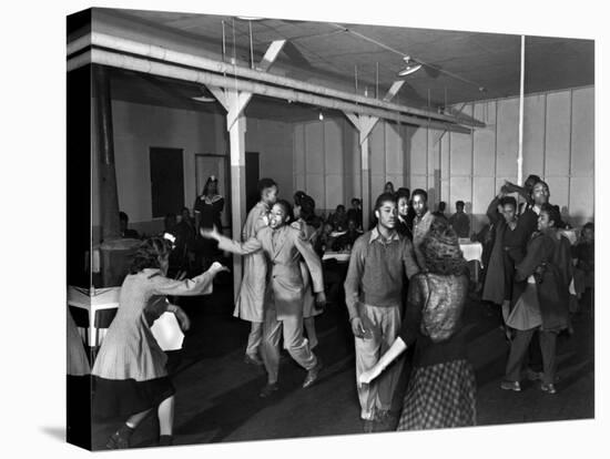 African American Teenagers at a Dance in Oak Ridge, Tennessee-Ed Westcott-Stretched Canvas