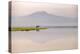 African elephant with Mount Kilimajaro in the background-Wim van den Heever-Premier Image Canvas