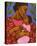 African Mother and Baby-Tamara Adams-Stretched Canvas