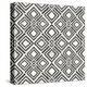 African Wild Pattern IV BW-Wild Apple Portfolio-Stretched Canvas