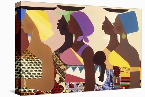 African Women-Varnette Honeywood-Stretched Canvas