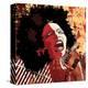 Afro American Jazz Singer-null-Stretched Canvas