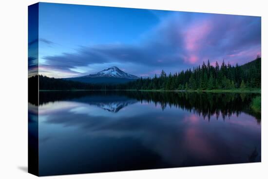 After Sunset at Trillium Lake Reflection, Summer Mount Hood Oregon-Vincent James-Premier Image Canvas