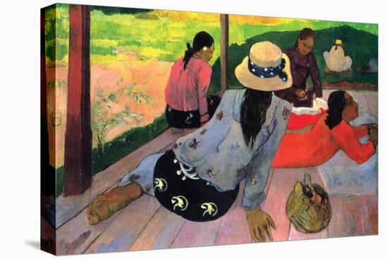 Afternoon Quiet Hour-Paul Gauguin-Stretched Canvas