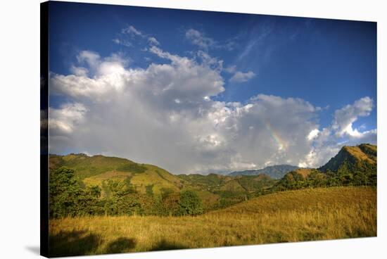 Afternoon Rainbow and Clouds-Nish Nalbandian-Stretched Canvas