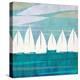 Afternoon Regatta I-Dan Meneely-Stretched Canvas