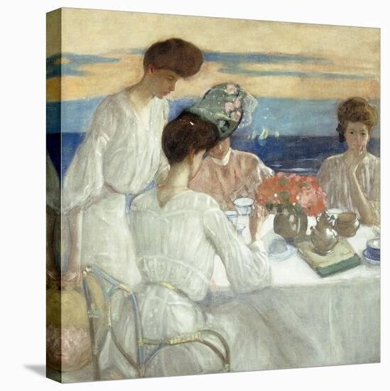 Afternoon Tea on the Terrace-Frederick Carl Frieseke-Premier Image Canvas