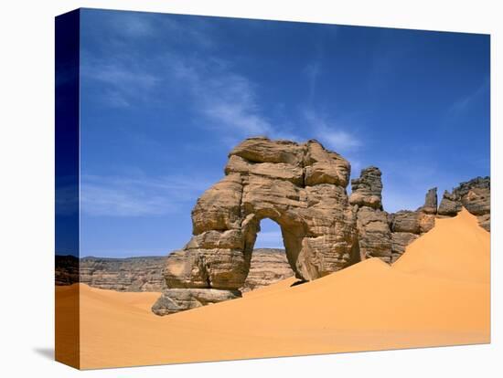 Afzgar Arch, Akakus, Sahara Desert, Fezzan, Libya, North Africa, Africa-Sergio Pitamitz-Premier Image Canvas