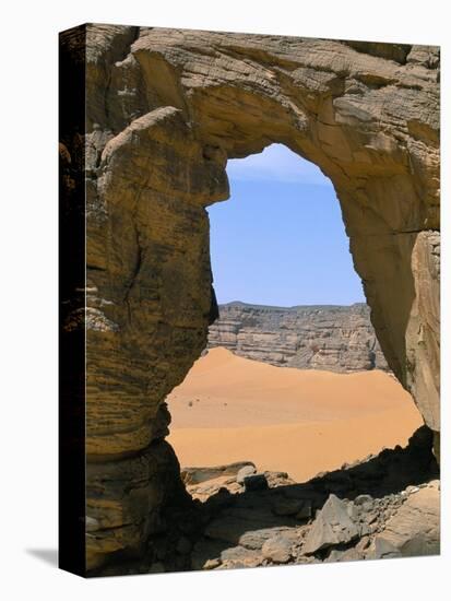 Afzgar Arch, Akakus, Sahara Desert, Fezzan, Libya, North Africa, Africa-Sergio Pitamitz-Premier Image Canvas