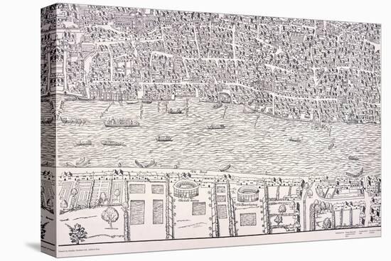 Agas' Map of London, C1561-null-Premier Image Canvas