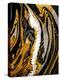 Agate Crystal. Golden Swirl, Artistic Design. the Revival of Oriental Ancie-CARACOLLA-Premier Image Canvas