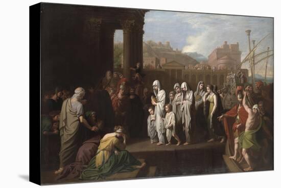 Agrippina Landing at Brundisium with the Ashes of Germanicus, 1768-Benjamin West-Premier Image Canvas