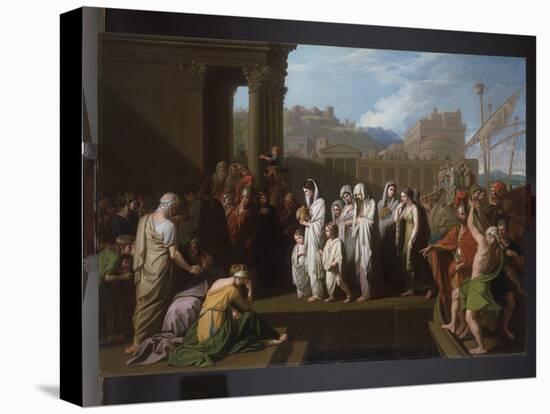 Agrippina Landing at Brundisium with the Ashes of Germanicus, 1770 (Oil on Canvas)-Benjamin West-Premier Image Canvas