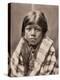 Ah Chee Lo Portrait - The North American Indians, Vintage B&W Historical Photograph, 1905-Edward S. Curtis-Stretched Canvas