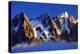 Aiguilles De Chamonix at Sunset with Clouds Rising, Haute Savoie, France, Europe, September 2008-Frank Krahmer-Premier Image Canvas