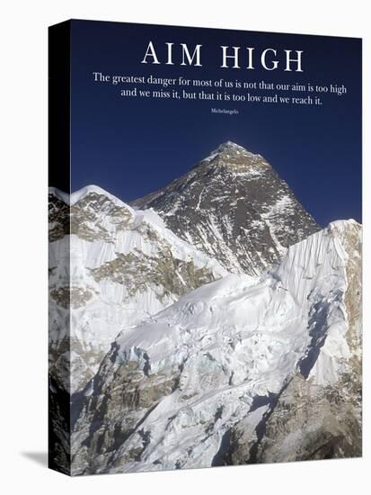 Aim High - Mt Everest Summit-AdventureArt-Premier Image Canvas