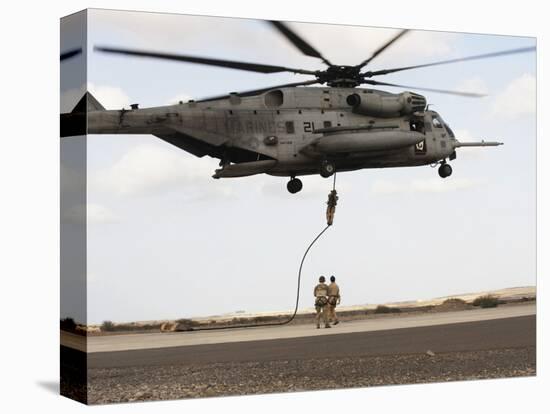 Air Force Pararescuemen Conduct a Combat Insertion and Extraction Exercise in Djibouti, Africa-null-Premier Image Canvas