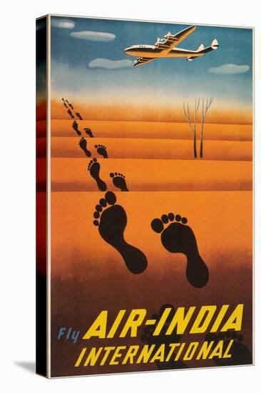 Air India Travel Poster-null-Stretched Canvas