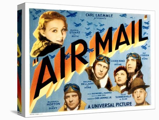 Air Mail, Gloria Stuart, Russell Hopton, Ralph Bellamy, Lilian Bond, Pat O'Brien, 1932-null-Stretched Canvas