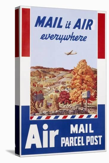 Air Mail Parcel Post Poster-Melbourne Brindle-Premier Image Canvas